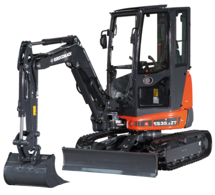Eurocomach ES 35.2 ZT Minibagger als Beispielmodell im Mietangebot von Kreitz & Ostermann