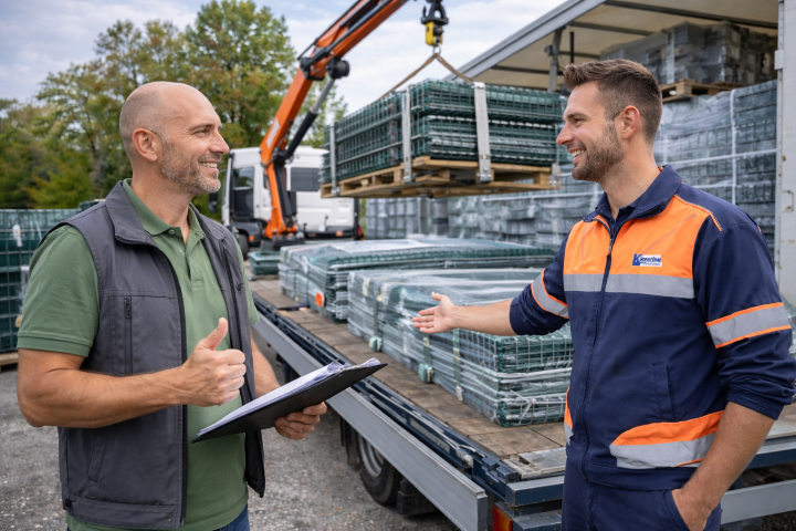 GroJa Steckzaun Projekt in Kempen – Fachhandel für Sichtschutz und Zaunsysteme